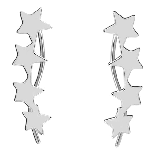 Star Wire Hook Earrings Earrings 20 gauge Stainless Steel