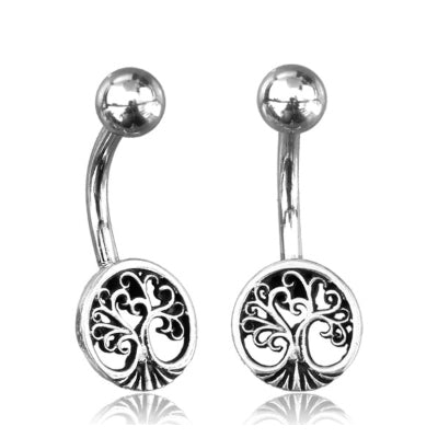 Sterling Silver Tree Of Life Belly Ring Belly Ring  