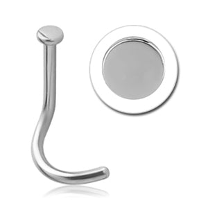 Disc Titanium Nostril Screw Nose 20g - 1/4