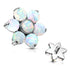 16g Flower Opal Stainless End Replacement Parts 16g - 6mm diameter White Opals