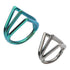 Triple-V Titanium Hinged Ring Hinged Rings 16g - 5/16" diameter (8mm) high polish (silver)
