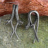 Twin Serpent Brass Hangers Ear Weights  