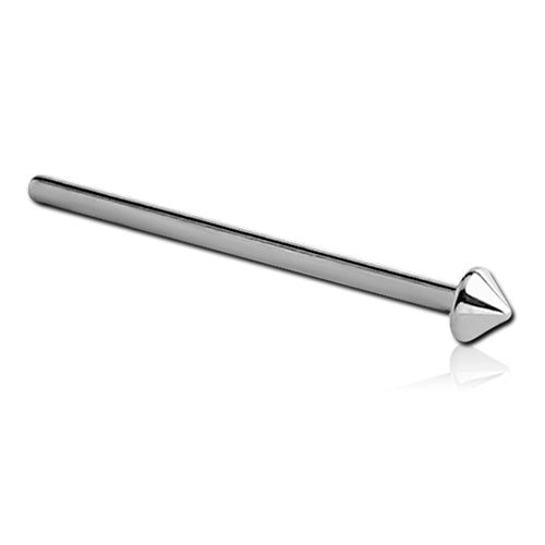 Unbent Stainless Cone Nose Stud Nose  