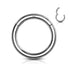 14g White 14k Gold Hinged Segment Ring Hinged Rings 14g - 5/16" diameter (8mm) 14k White Gold