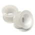 White DF Bullet Holes by Gorilla Glass Stretched Lobes 0 gauge (8mm) White