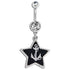 Anchor Star Belly Dangle Belly Ring  