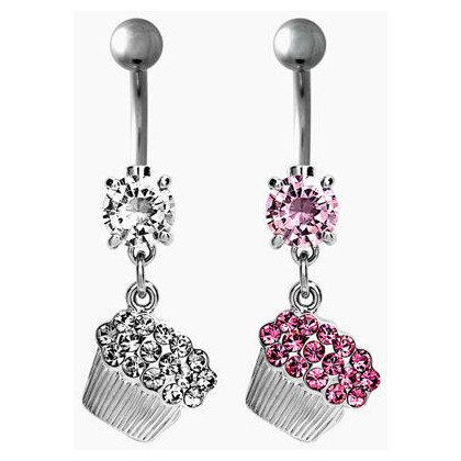 Cupcake Belly Dangle Belly Ring  