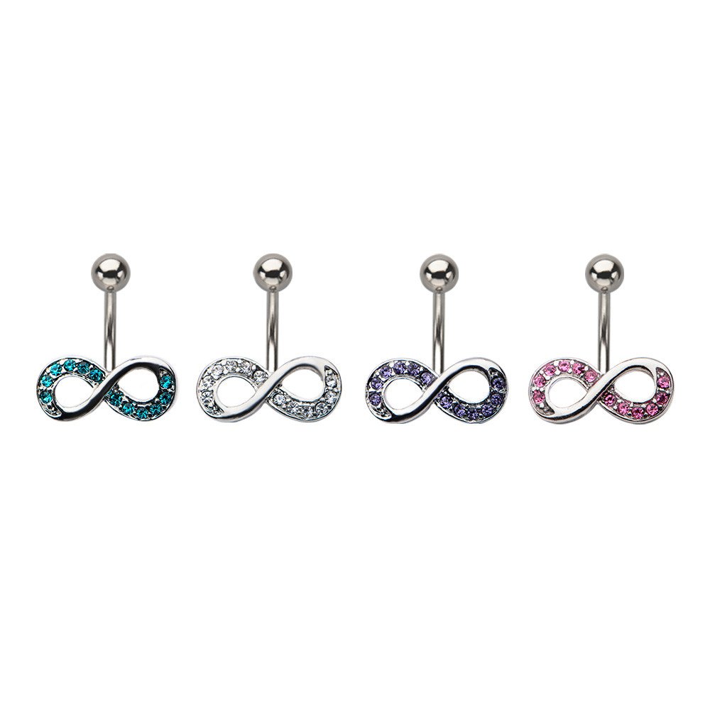 CZ Infinity Belly Ring Belly Ring  