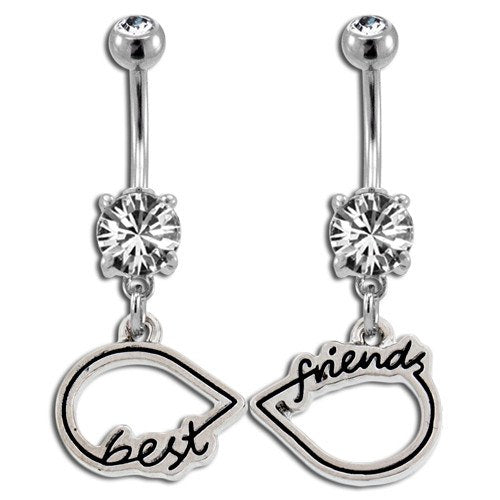 Infinity Symbol Friendship Belly Dangles Belly Ring  