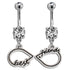 Infinity Symbol Friendship Belly Dangles Belly Ring  