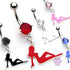 Mudflap Girl Belly Dangle Belly Ring  