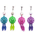 Neon Dreamcatcher Belly Dangle Belly Ring  