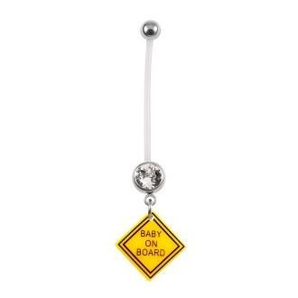 Baby On Board Pregnancy Belly Ring Belly Ring  