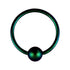 16g Titanium Captive Bead Ring Captive Bead Rings 16g - 1/4" diameter (6mm) - 3mm bead Solid Titanium