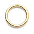 18g Yellow 14k Gold Continuous Ring Continuous Rings 18g - 1/4" diameter (6mm) Solid 14k Yellow Gold