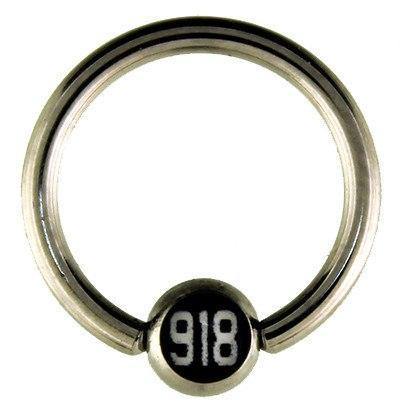 14g Stainless Captive '918' Bead Ring Captive Bead Rings 14g - 15/32" diameter (12mm) Stainless Steel