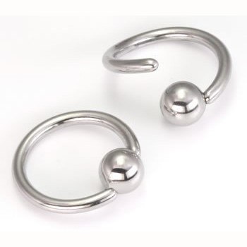 18g Stainless Fixed Bead Ring Fixed Bead Rings  
