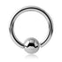 18g Stainless Fixed Bead Ring Fixed Bead Rings 18g - 1/4" diameter (6mm) - 2mm ball Stainless Steel