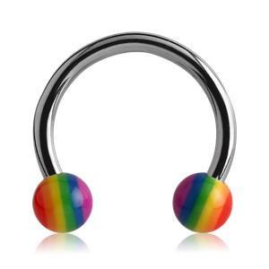 14g Rainbow Circular Barbell Circular Barbells 14g - 5/16