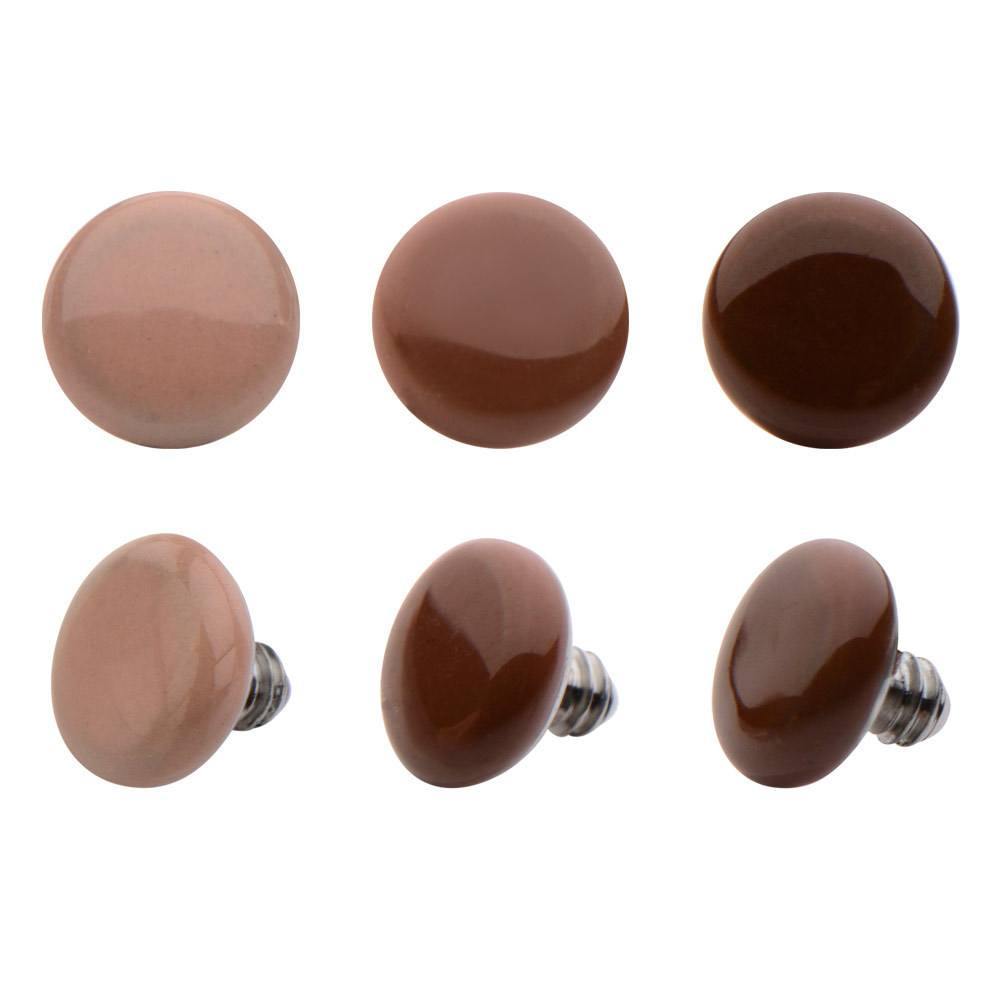 16g Skin Tone Replacement End Replacement Parts 16g - 2mm diameter Light