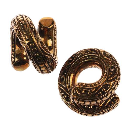 Ornate Coils by Evolve Jewelry Ear Weights 0 gauge (8mm) Bronze