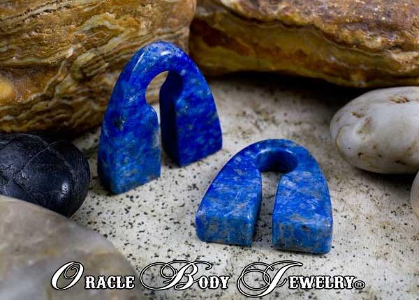 Lapis Pyramid Weights by Oracle Body Jewelry Ear Weights  