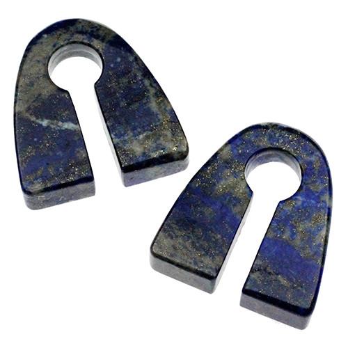 Lapis Pyramid Weights by Oracle Body Jewelry Ear Weights 9/16 inch (14mm) Lapis