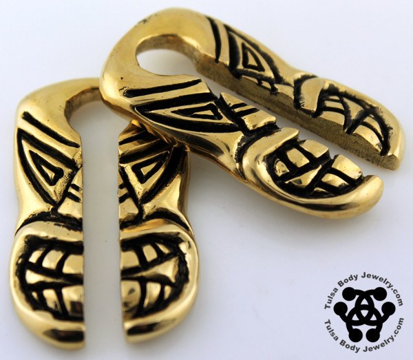 Rounded Tiki Weights by Oracle Body Jewelry Ear Weights  