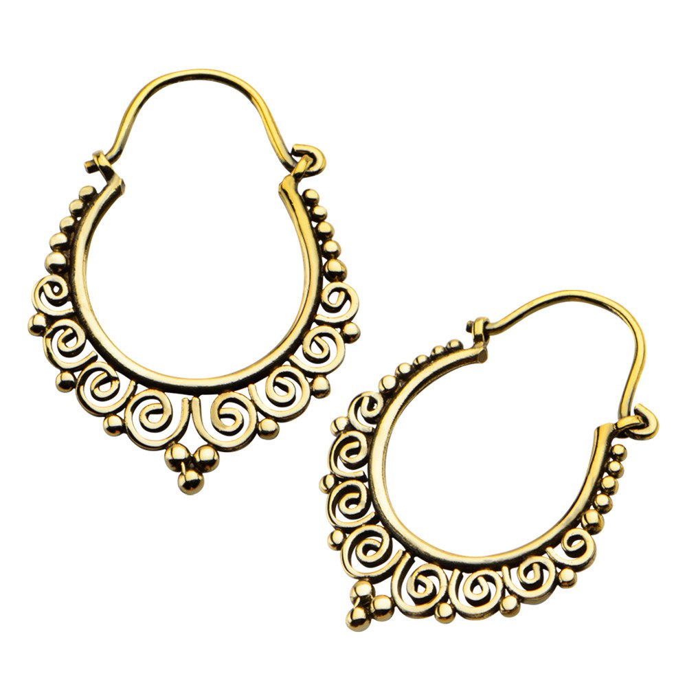 Circa Brass Earrings Earrings  