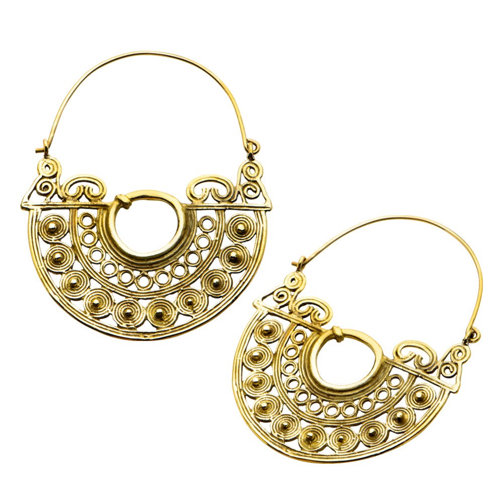 Naro Brass Earrings Earrings  