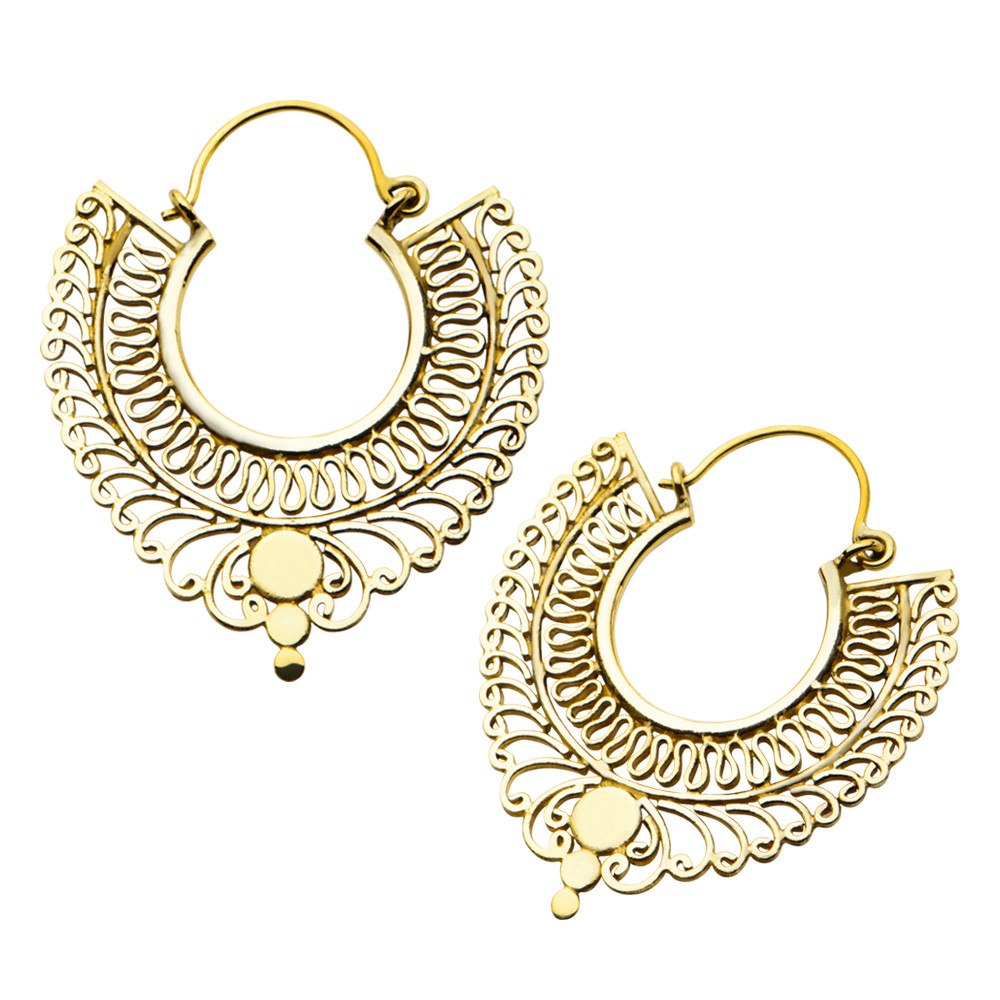 Seraphin Brass Earrings Earrings  