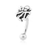 Squid Stainless Eyebrow Barbell Eyebrow 16g - 5/16" long (8mm) Stainless Steel