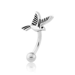 Swallow Stainless Eyebrow Barbell Eyebrow 16g - 5/16