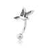 Swallow Stainless Eyebrow Barbell Eyebrow 16g - 5/16" long (8mm) Stainless Steel