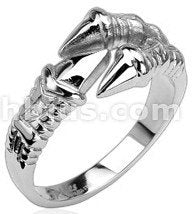 Stainless Dragon Claw Ring Finger Rings  