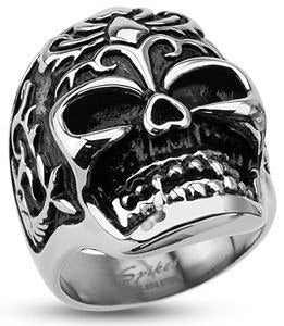 Stainless Power Animal Skull Ring Finger Rings Size 10 (28mm wide) Stainless Steel