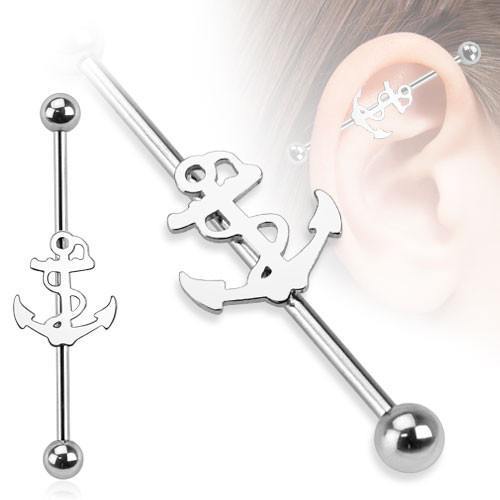 14g Anchor Industrial Barbell Industrials 14g - 1-1/2" long (38mm) Stainless Steel