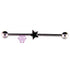14g Star Black Industrial Barbell Industrials 14g - 1-1/2" long (38mm) Black
