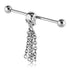 14g Skull & Chains Industrial Barbell Industrials 14g - 1-3/8" long (35mm) Stainless Steel