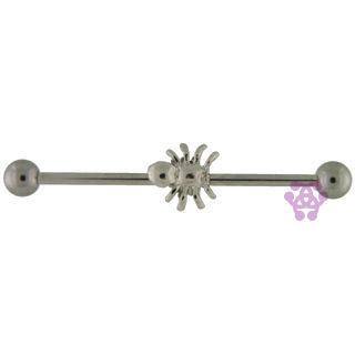14g Spider Industrial Barbell Industrials 14g - 1-1/2" long (38mm) Stainless Steel