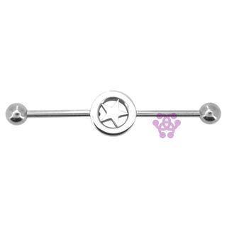 14g Star Stainless Industrial Barbell Industrials 14g - 1-1/2