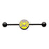 14g Shield Industrial Barbell Industrials 14g - 1-3/8" long (35mm) Blackline