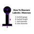 14g Microgem Black Labret Labrets  