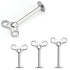 16g Wind-up Stainless Labret Labrets 16g - 5/16" long (8mm) Stainless Steel