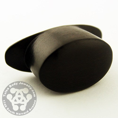 Ebony Oval Labret by Diablo Organics Labrets 1 inch (25.5mm) Black