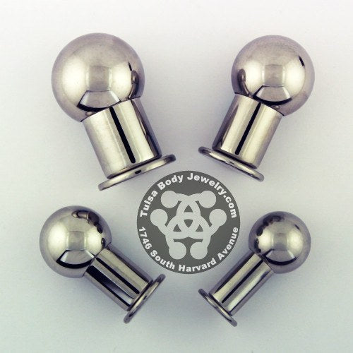 Large Gauge Labret by Body Circle Designs Labrets 00g - 5/16" length - 9/16" ball Stainless Steel