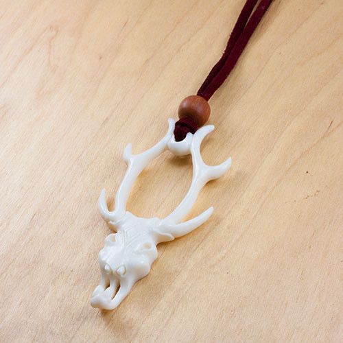 Elk Skull Necklace by Urban Star Organics Necklaces  