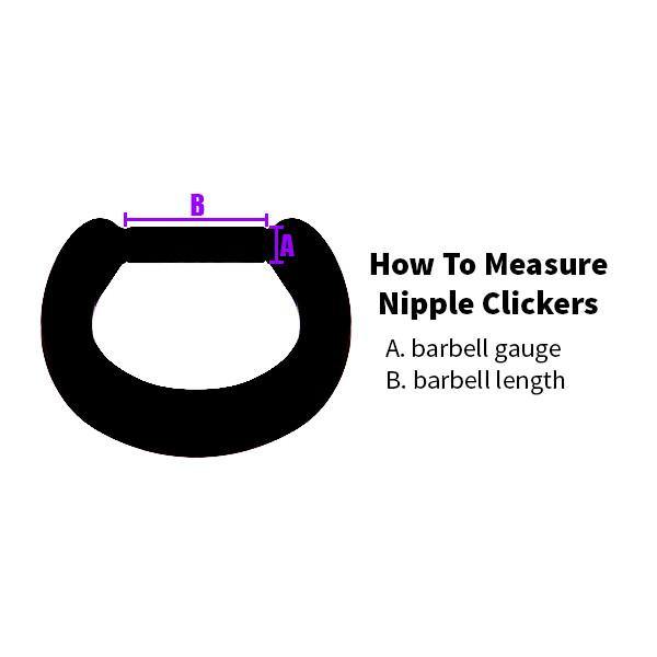 CZ Crown Black Nipple Clickers Nipple Clickers  
