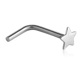 Star Stainless L-Bend Nose Stud Nose  