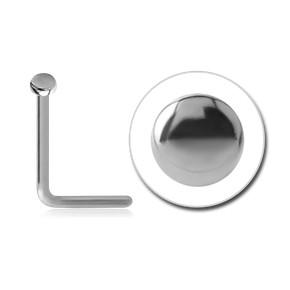 Disc Stainless L-Bend Nose Stud Nose  